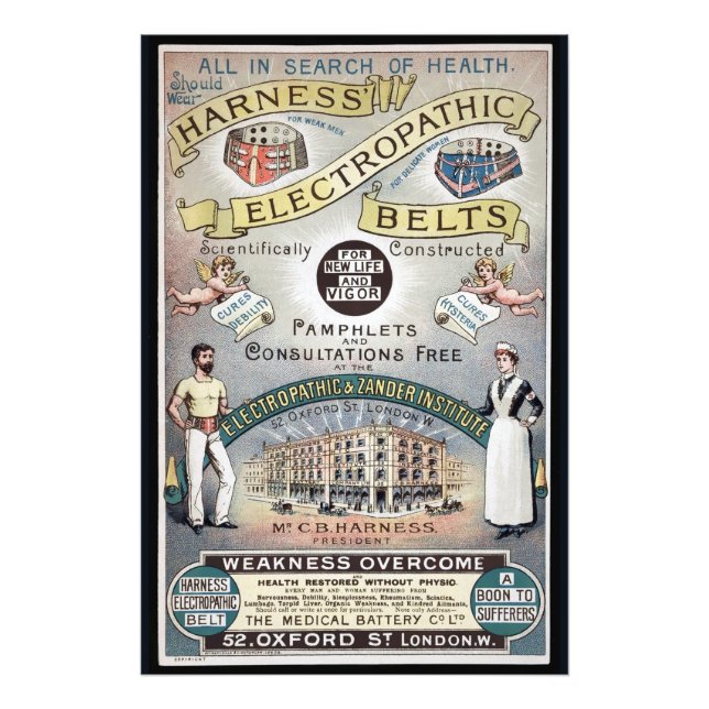 Impression Photo Affiche de publicité victorienne vintage (Devant)