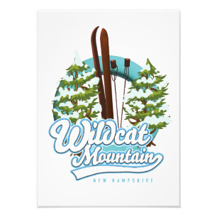 Impression Photo Affiche de ski de Wildcat Mountain New Hampshire