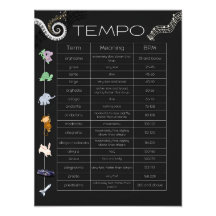 Affiche de tempo de musique