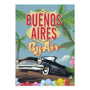 Impression Photo Affiche de vacances à Buenos Aires, Argentine