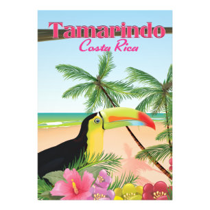Impression Photo Affiche de vacances de plage Tamarindo Costa Rica