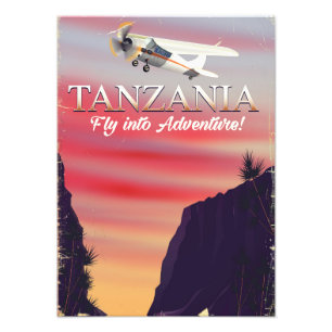 Impression Photo Affiche de vol africain Tanzanie