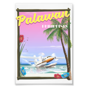 Impression Photo Affiche de vol pour Palawan Philippines