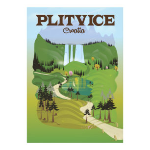 Impression Photo Affiche de voyage à Plitvice Croatie
