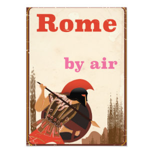 Impression Photo affiche de voyage aérien Gladiateur de Rome