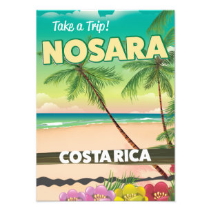 Impression Photo Affiche de voyage au Costa Rica à Nosara