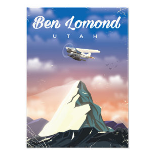 Impression Photo Affiche de voyage Ben Lomond,Utah
