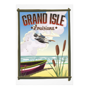 Impression Photo Affiche de voyage de Grand Isle, Louisiane