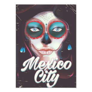 Impression Photo Affiche de voyage de la Fête des Morts à Mexico