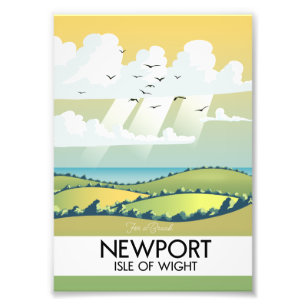 Impression Photo Affiche de voyage de Newport Isle of Wight.
