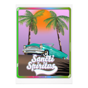 Impression Photo affiche de voyage de saint spirite Cuba.