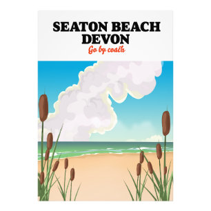 Impression Photo Affiche de voyage de Seaton Beach Dorset