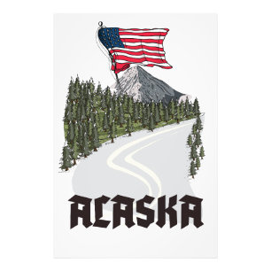 Impression Photo Affiche de voyage en Alaska