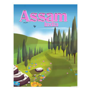 Impression Photo Affiche de voyage en Assam Inde impression.