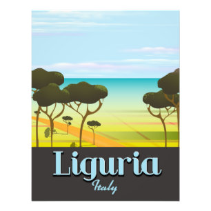 Impression Photo Affiche de voyage en Ligurie Italie