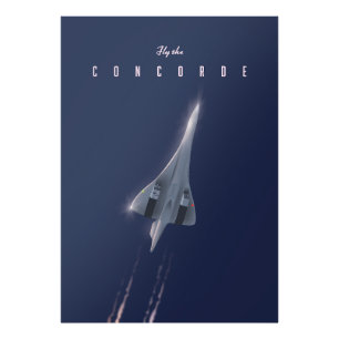 Impression Photo Affiche de voyage Fly The Concorde