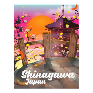 Impression Photo Affiche de voyage japonaise Shinagawa