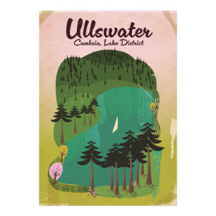 Impression Photo Affiche de voyage lac Crater Canada