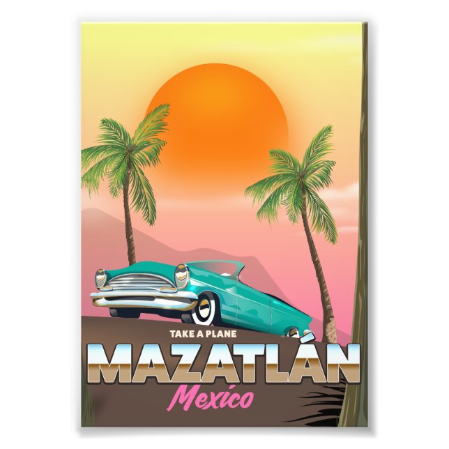 Impression Photo Affiche de voyage Mazatlán Mexique (Devant)