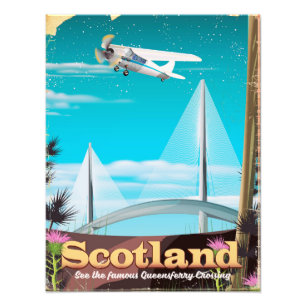 Impression Photo Affiche de voyage Queensferry Crossing Écosse
