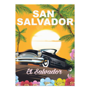 Impression Photo Affiche de voyage San Salvador Vintage