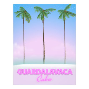 Impression Photo Affiche de voyage vintage Guardalavaca Cuba