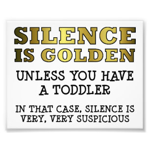 Impression Photo Affiche drôle de Silence Suspect avec des Tout-Pet