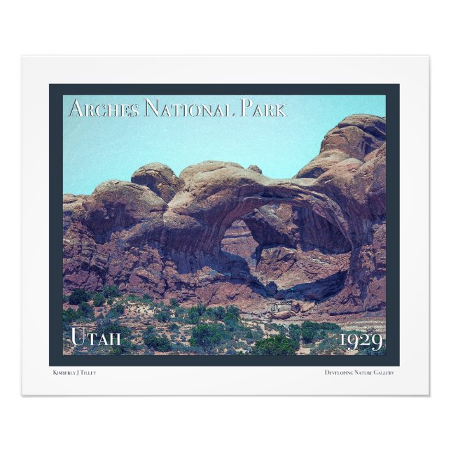Impression Photo Affiche du parc national Arches (Devant)