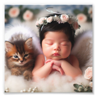 Impression Photo affiche nouveau bébé