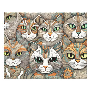 Impression Photo affiche pour calmer les chats