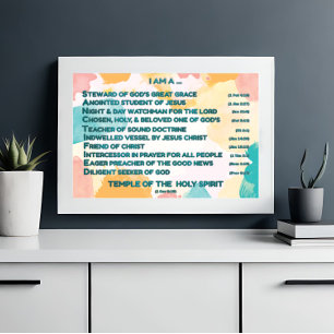 Impression Photo Affirmations bibliques arc-en-ciel w_Scripture 4