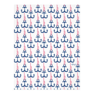 Impression Photo Ahoy Vintage motif Ancre.