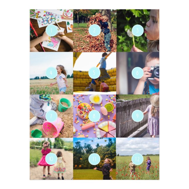 Impression Photo Ajoutez votre propre carte personnalisable de 12 p (Devant)