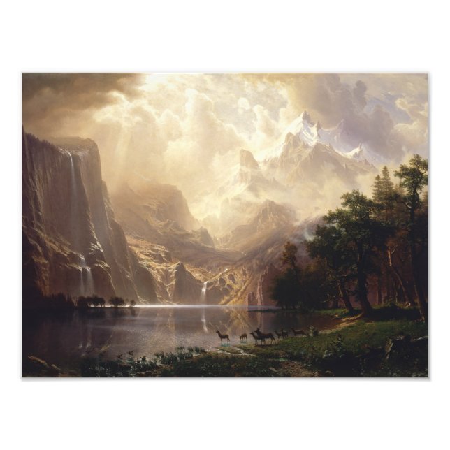 Impression Photo Albert Bierstadt - Parmi la Sierra Nevada (Devant)