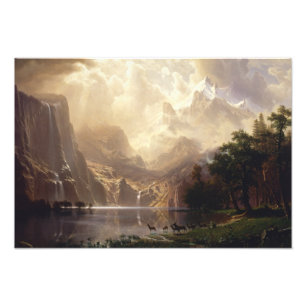 Impression Photo Albert Bierstadt - Parmi la Sierra Nevada