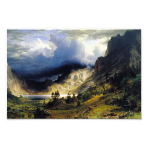 Impression Photo Albert Bierstadt Une tempête dans les montagnes Ro