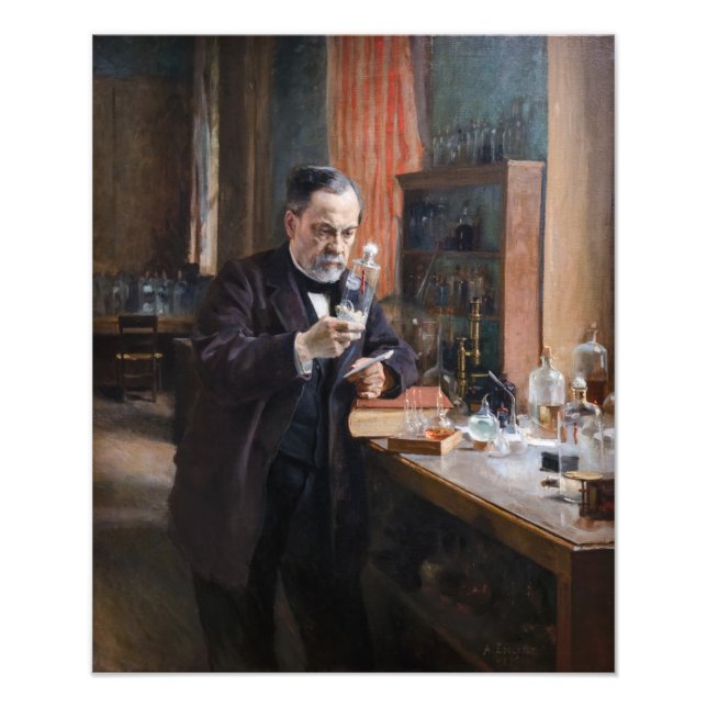 Impression Photo Albert Edelfeue - Portrait de Louis Pasteur (Devant)