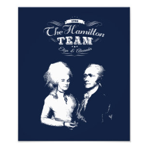Impression Photo Alexander Hamilton, Eliza. Cadeaux d'histoire.