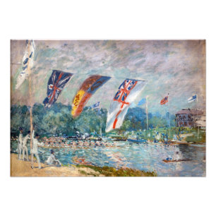 Impression Photo Alfred Sisley - Régate à Molesey