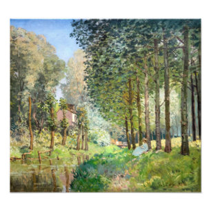 Impression Photo Alfred Sisley - Repos au bord du ruisseau