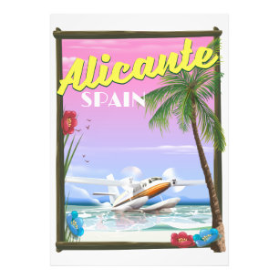Impression Photo Alicante Espagne Style vintage affiche de voyage