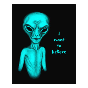 Impression Photo Alien, je veux croire