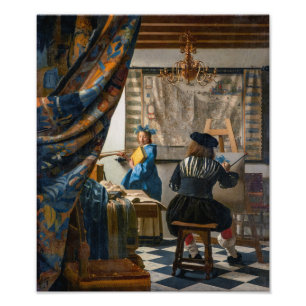 Impression Photo Allégorie de la peinture   Johannes Vermeer  