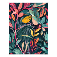 Allover Feuille Tropical Motif
