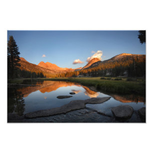 Impression Photo Alpenglow de coucher de soleil McClure Meadow - se