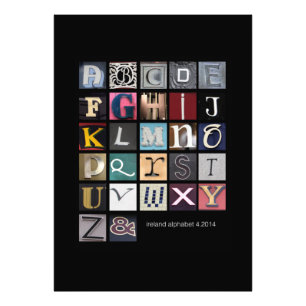 Impression Photo alphabet de l'Irlande
