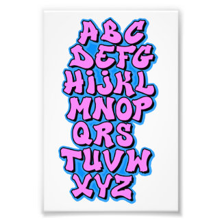 Impression Photo Alphabet Pink