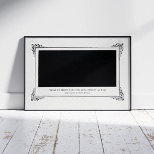 Impression Photo Alphonse Allais, April Fools, Noir, Art Abstrait