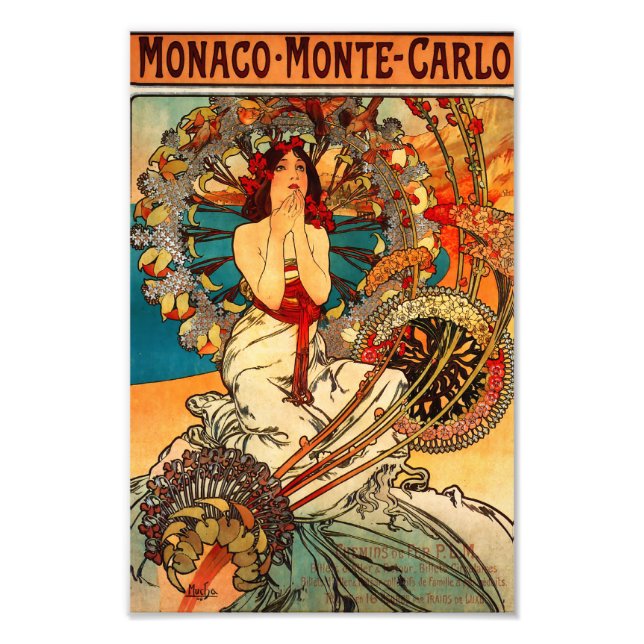 Impression Photo Alphonse Mucha Monte Carlo Imprimer (Devant)