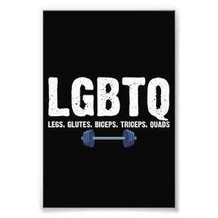 Impression Photo Amant de gym LGBTQ Jambes Fessiers Biceps Triceps 